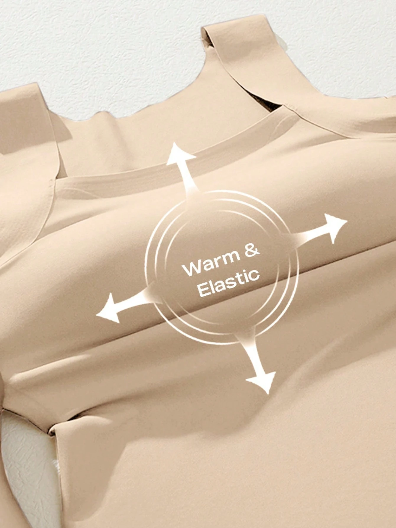 Sleeveless Undershirt - Seamless Sleeveless Scoop Neck Camisole With
