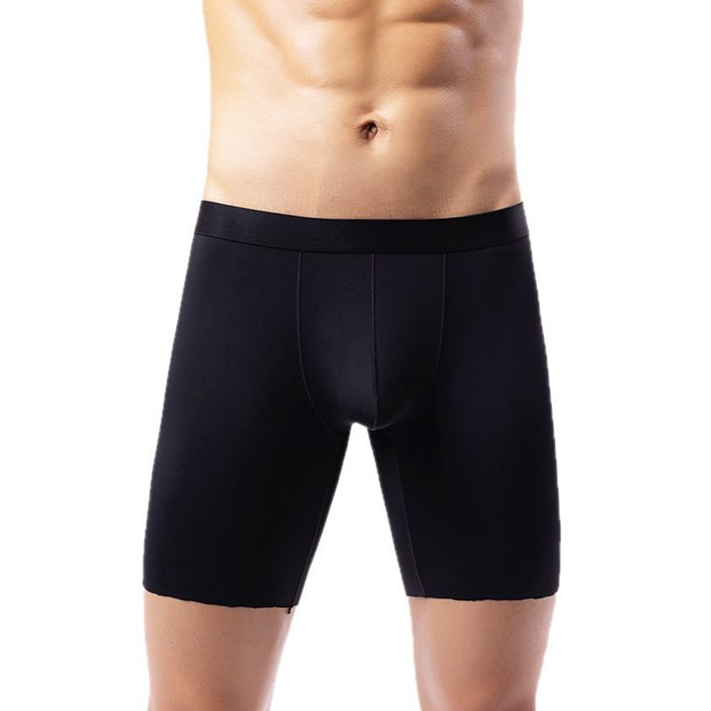 Men Ice Silk Long Leg Shorts B - Long Leg Trunk Men บทวิจารณ์และราคา