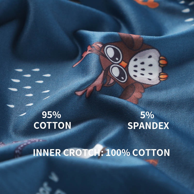 MiiOW 4Pcs Animal Print Boxers - Boxer Brief Pack Cotton บทวิจารณ์และราคา