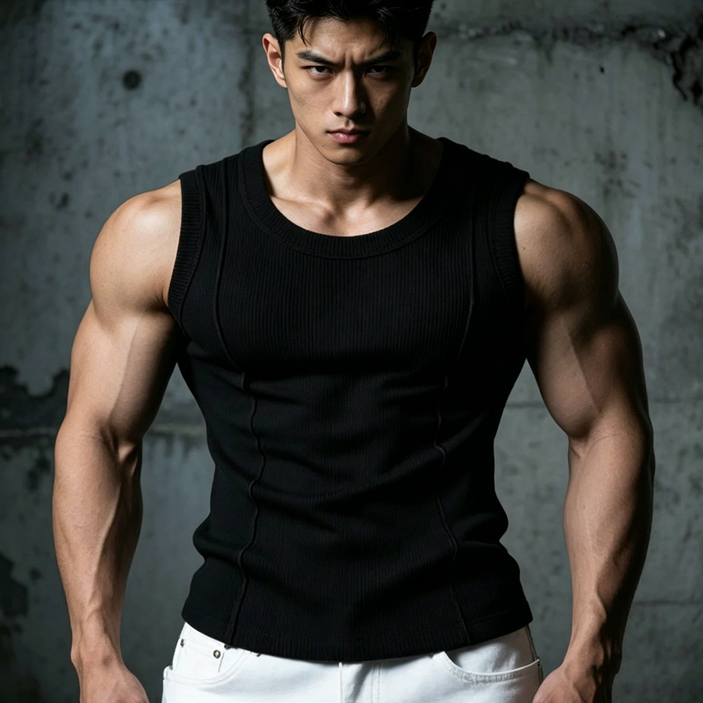 Men's Summer Muscle Tank Top T - Sleeveless Undershirt บทวิจารณ์และราคา