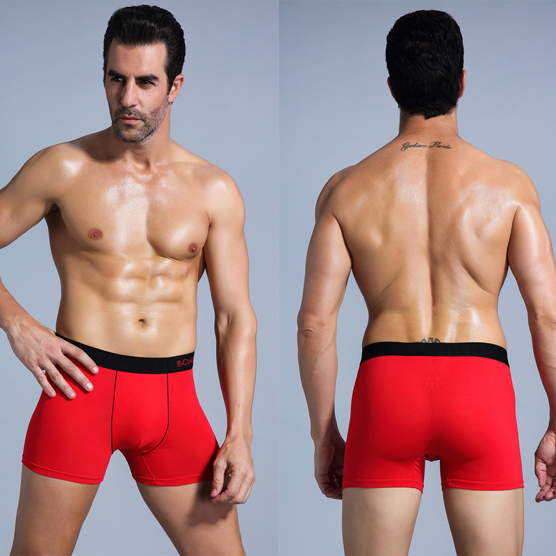 6pcs White Men Panties Cotton  - Boxer Brief Pack Cotton บทวิจารณ์และราคา