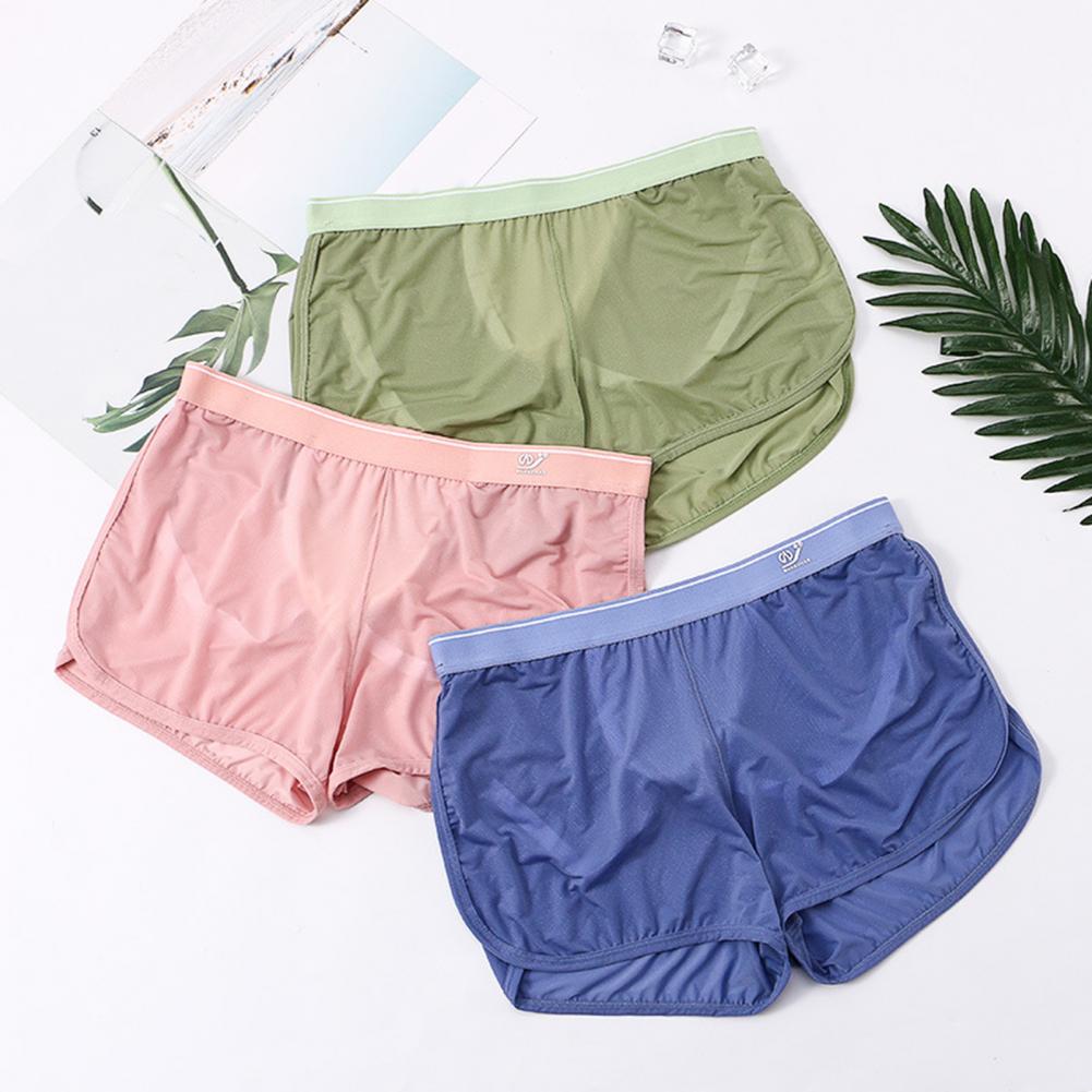 Soft M-3XL Breathable Mesh Box - Mesh Sport Boxer บทวิจารณ์และราคา