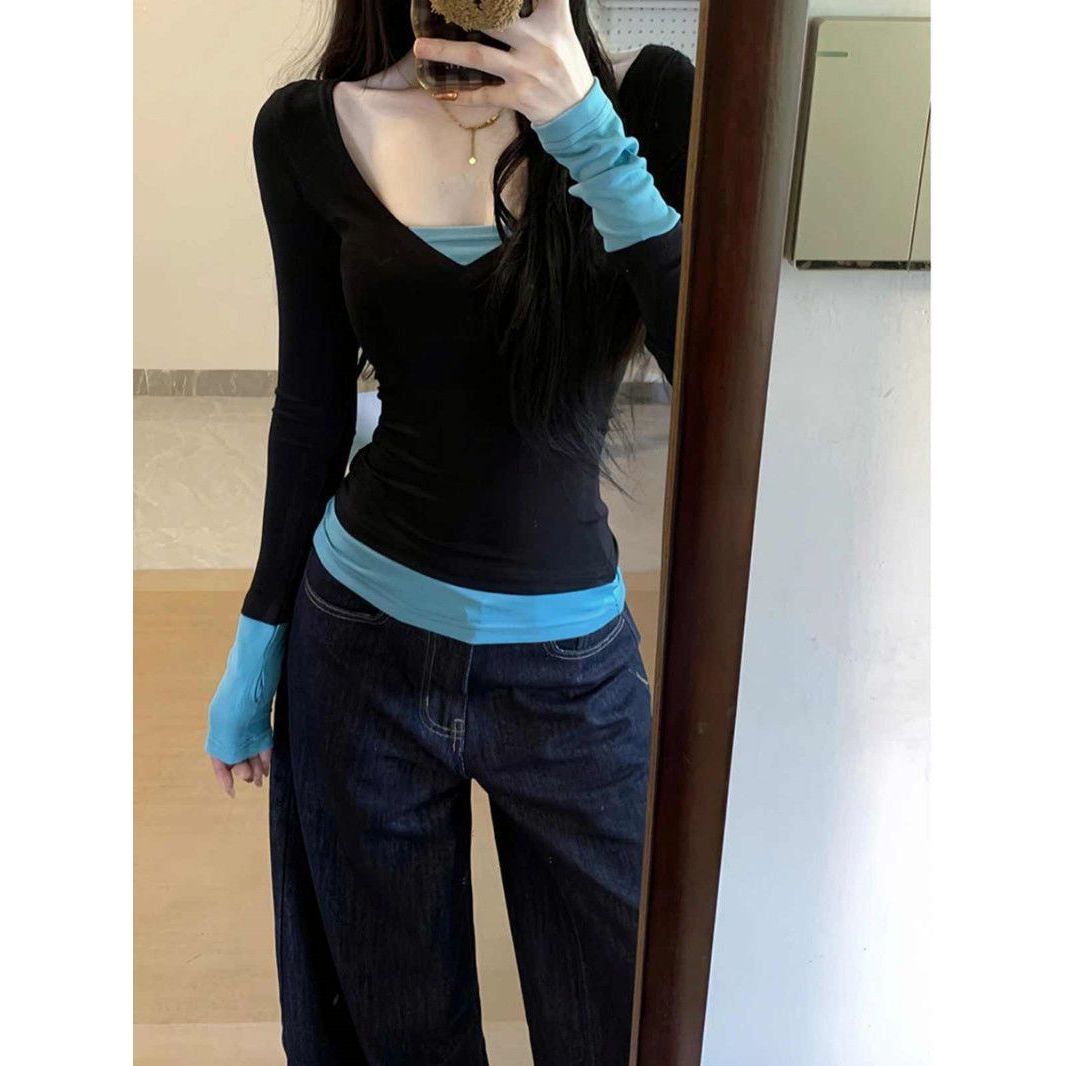 Women's Modal Long Sleeve V-Ne - Base Layer Top บทวิจารณ์และราคา