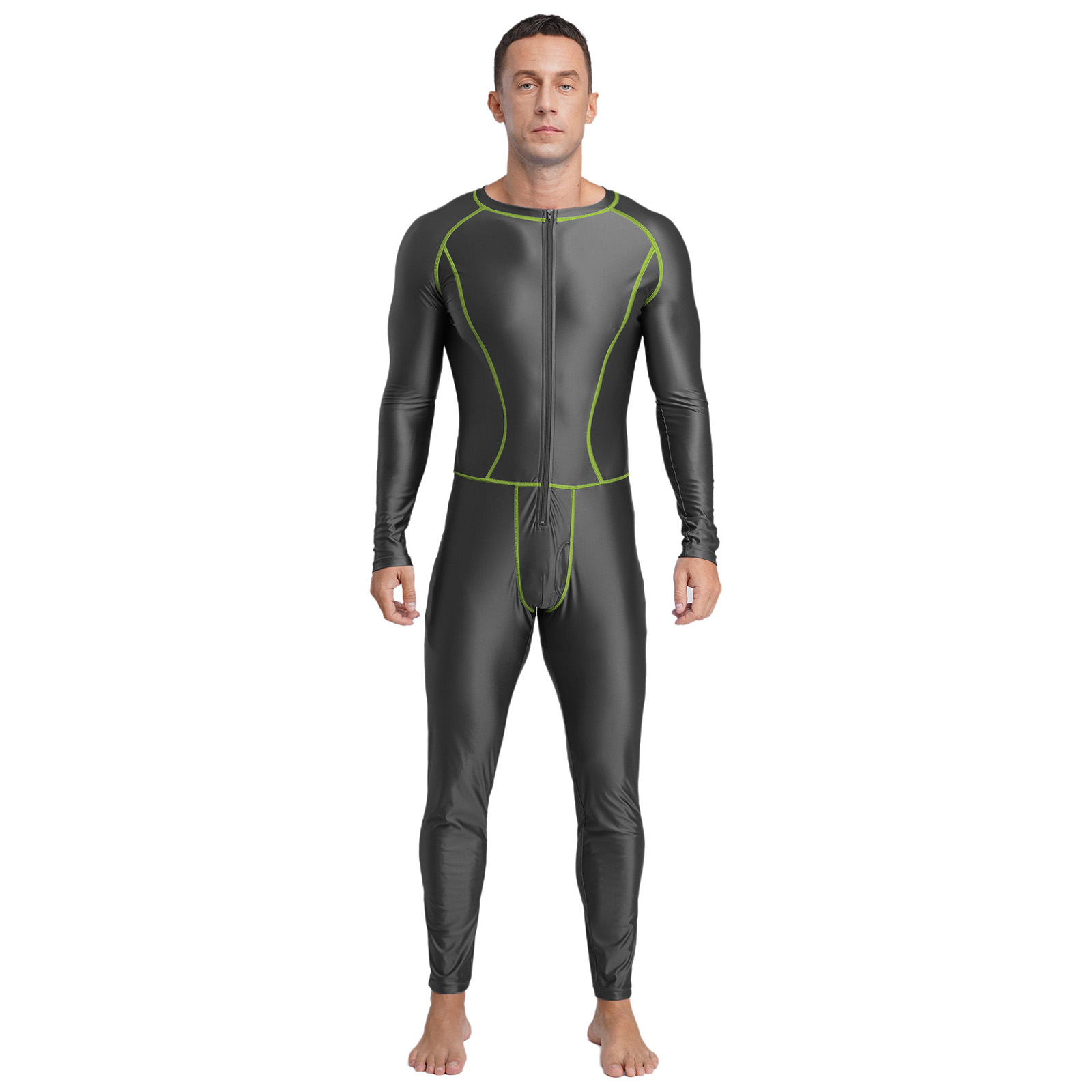 Swimwear Mens Swimsuit Glossy  - Compression Long Pant บทวิจารณ์และราคา