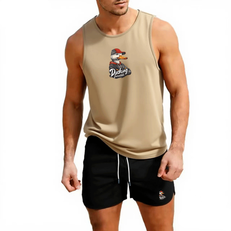 Fitness loose men tank top  sl - Sleeveless Undershirt บทวิจารณ์และราคา