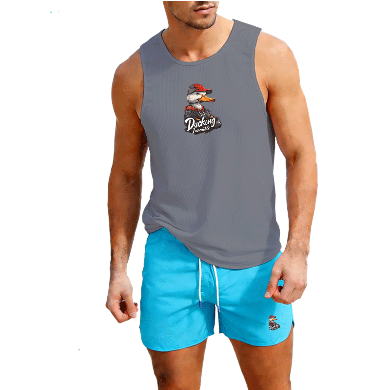 Fitness loose men tank top  sl - Sleeveless Undershirt บทวิจารณ์และราคา