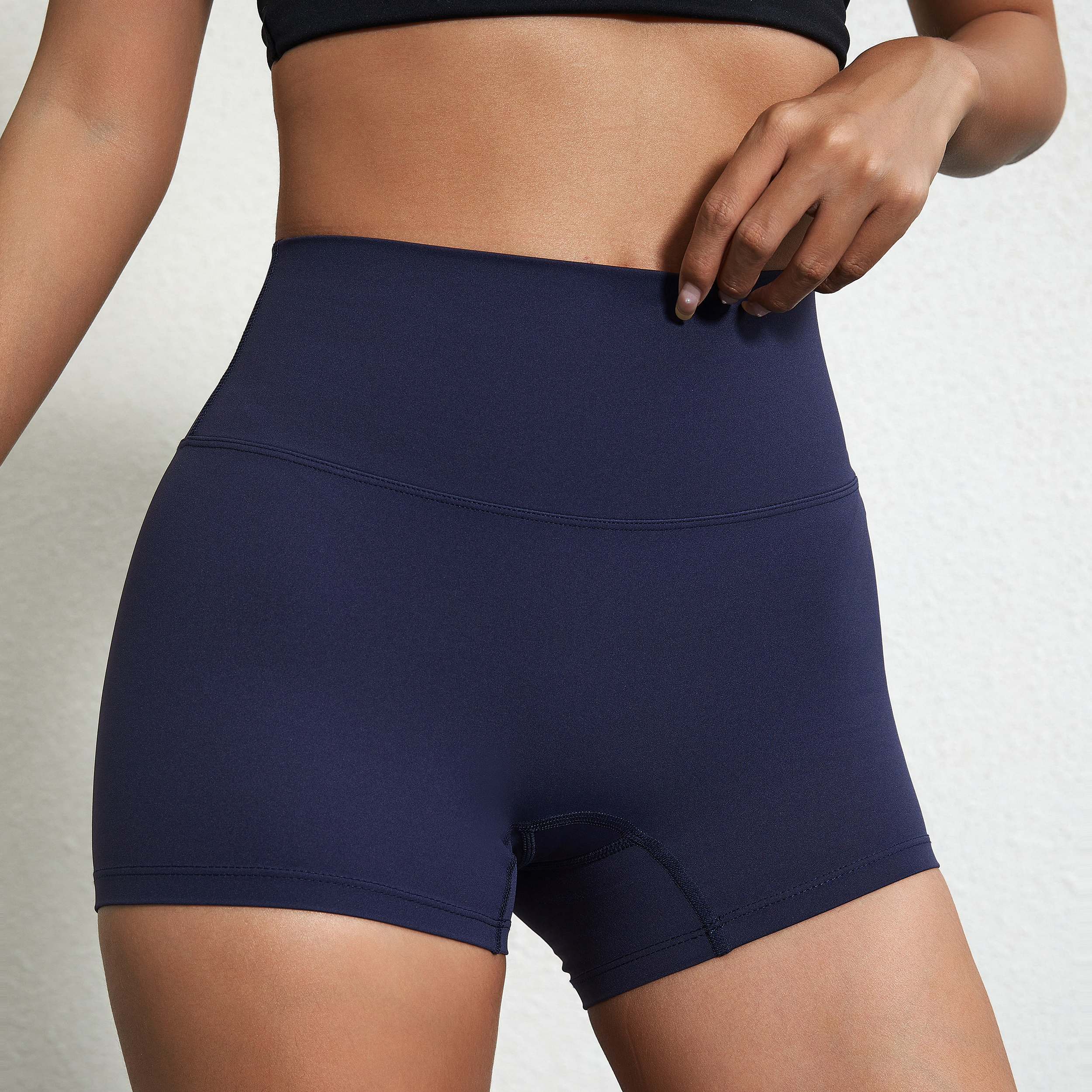 Sexy Solid Color High Waist Yo - Compression Shorts Athletes บทวิจารณ์และราคา