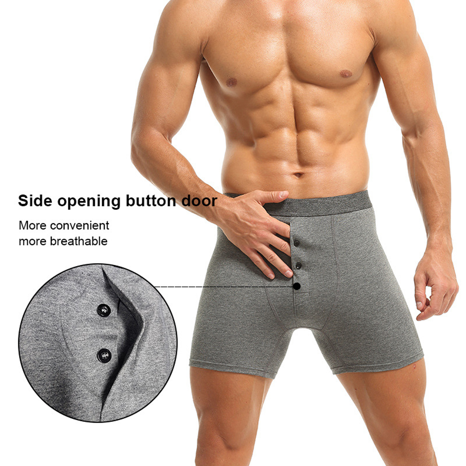 Men Underwear Panties Fabric C - Boxer Brief Pack Cotton บทวิจารณ์และราคา