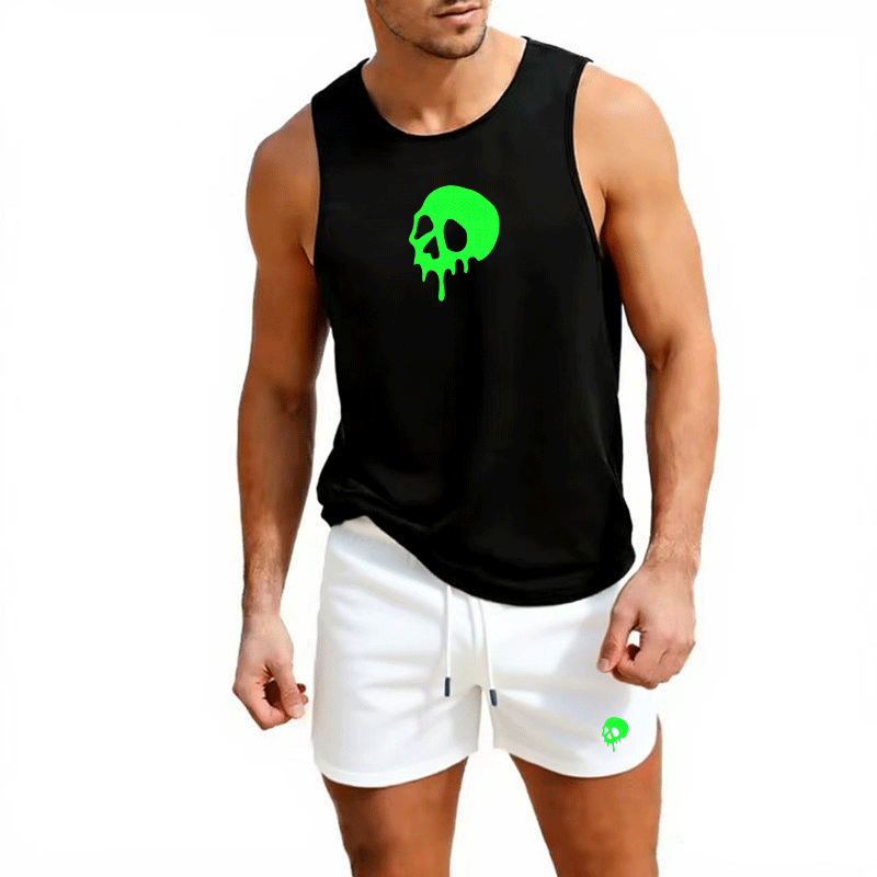 Fitness loose men tank top  sl - Sleeveless Undershirt บทวิจารณ์และราคา