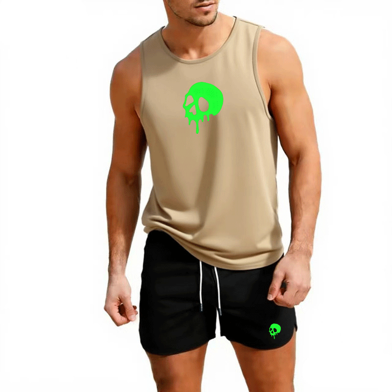 Fitness loose men tank top  sl - Sleeveless Undershirt บทวิจารณ์และราคา