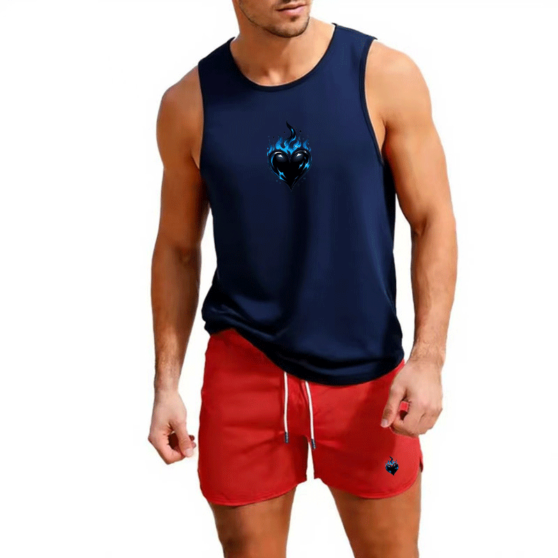 Fitness loose men tank top  sl - Sleeveless Undershirt บทวิจารณ์และราคา