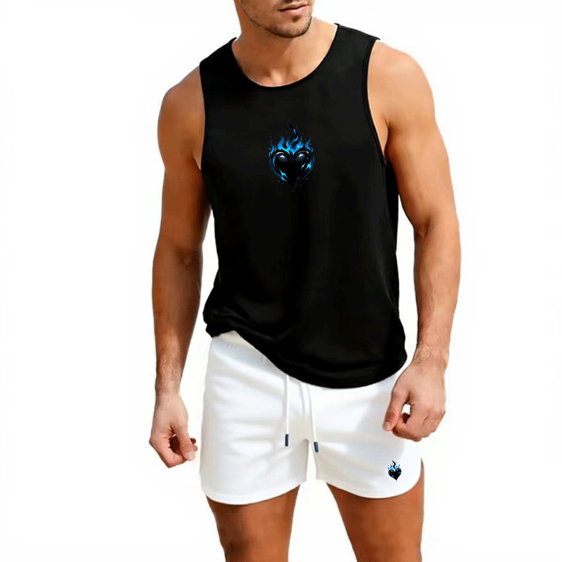 Fitness loose men tank top  sl - Sleeveless Undershirt บทวิจารณ์และราคา