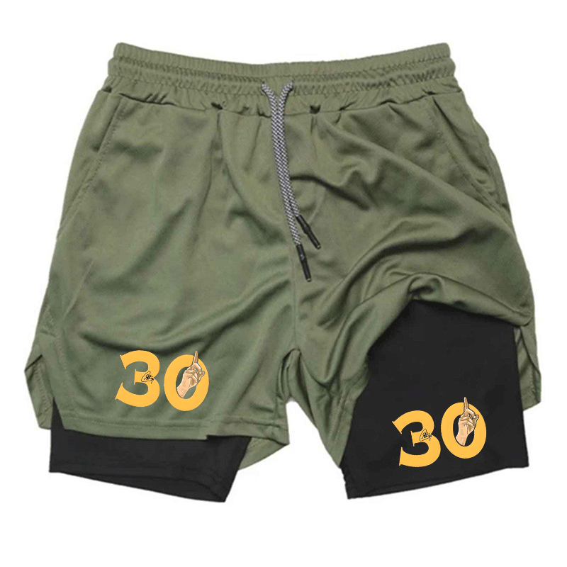 Summer Breathable Two-in-one D - Compression Shorts Athletes บทวิจารณ์และราคา
