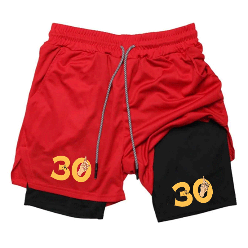 Summer Breathable Two-in-one D - Compression Shorts Athletes บทวิจารณ์และราคา