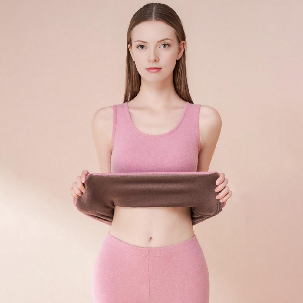 Fleece Lined Women Thermal Tan - Undershirt Crew Neck บทวิจารณ์และราคา