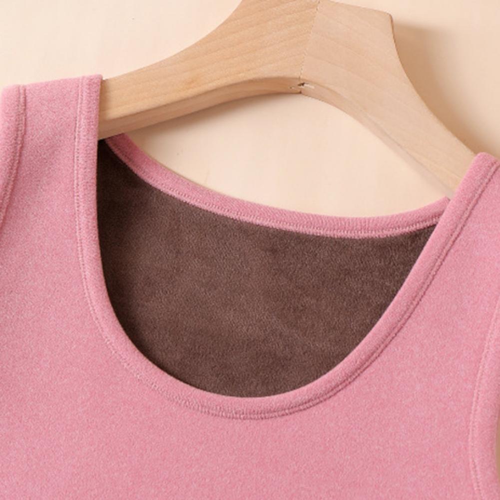 Fleece Lined Women Thermal Tan - Undershirt Crew Neck บทวิจารณ์และราคา