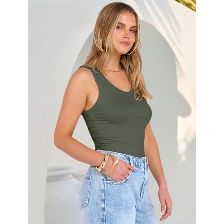 ANRABESS Tank Tops for Women V - Tank Top Ribbed บทวิจารณ์และราคา