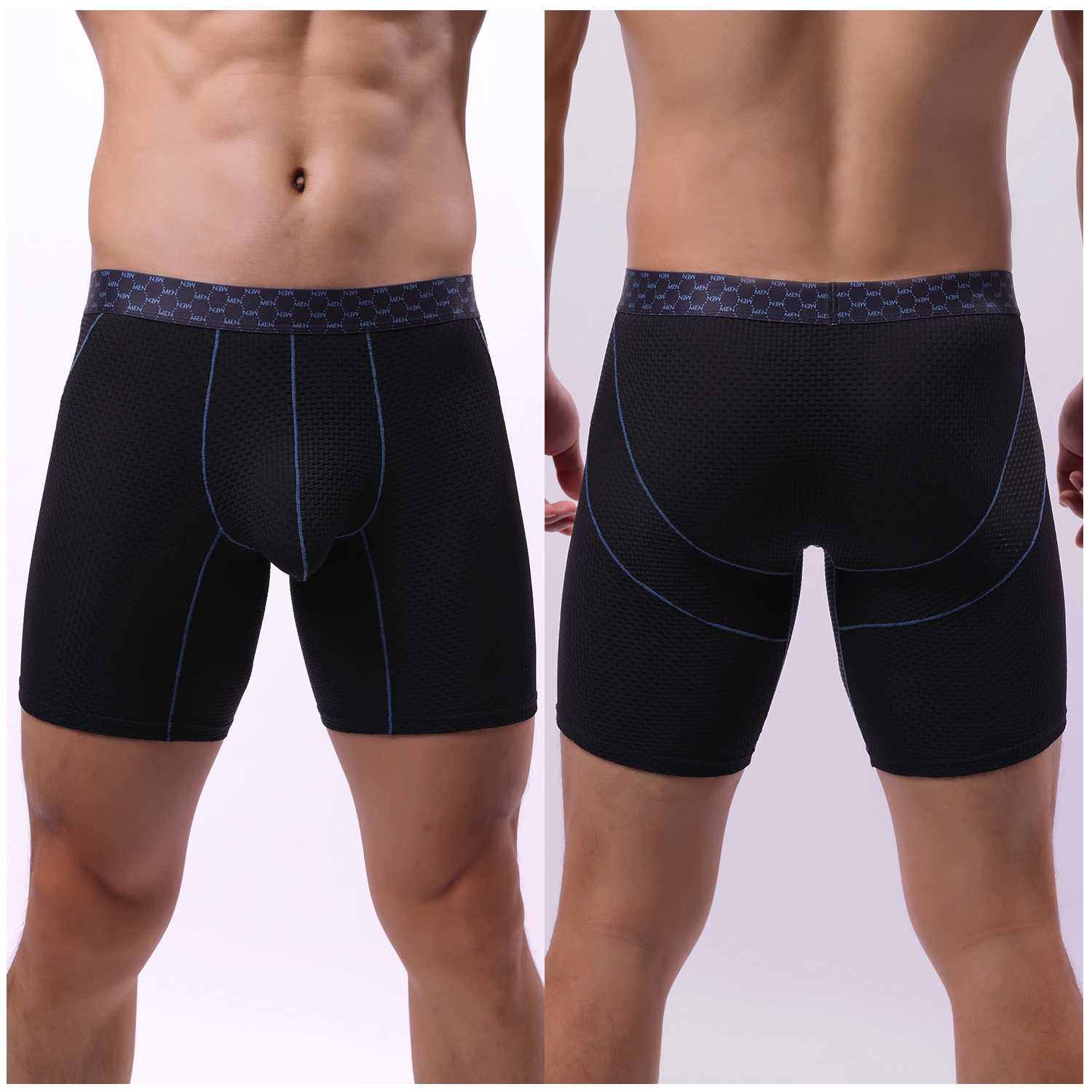 Men's Waffle-Knit Ice Silk Box - Trunk Breathable Men บทวิจารณ์และราคา