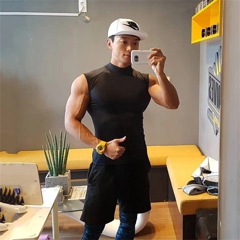Compression Tight Clothing Gym - Sleeveless Undershirt บทวิจารณ์และราคา