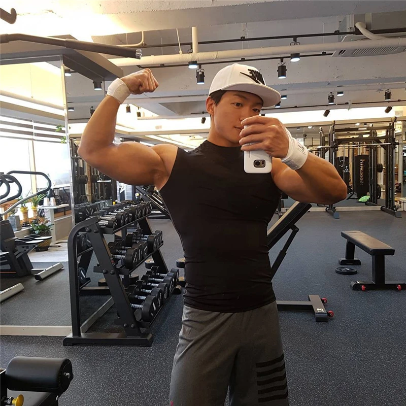 Compression Tight Clothing Gym - Sleeveless Undershirt บทวิจารณ์และราคา