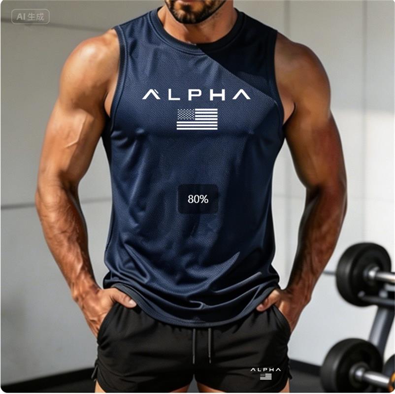 2026 Alpha Men's Printed Round - Sleeveless Undershirt บทวิจารณ์และราคา
