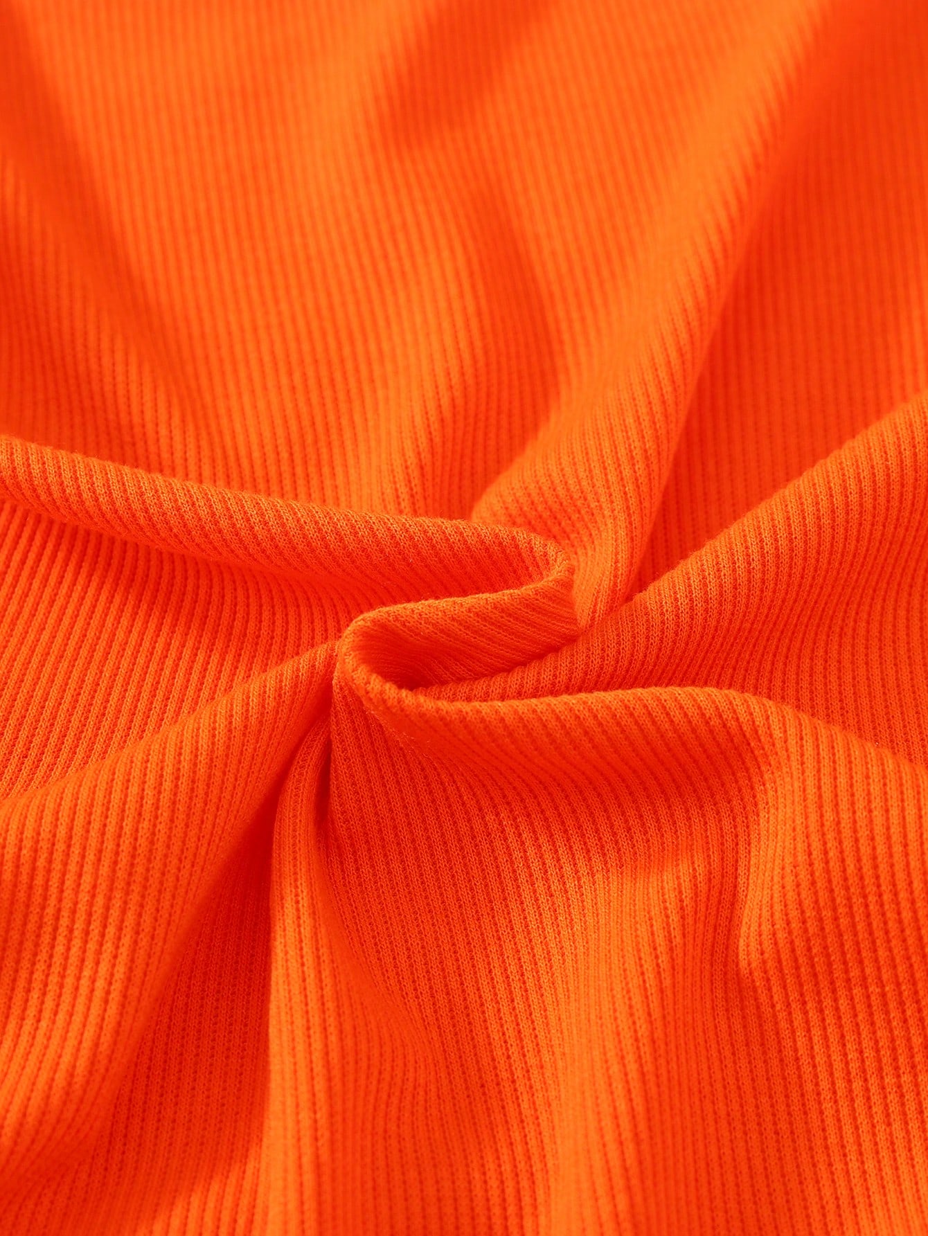 Orange Ribbed Tank Top And Flo - Tank Top Ribbed บทวิจารณ์และราคา