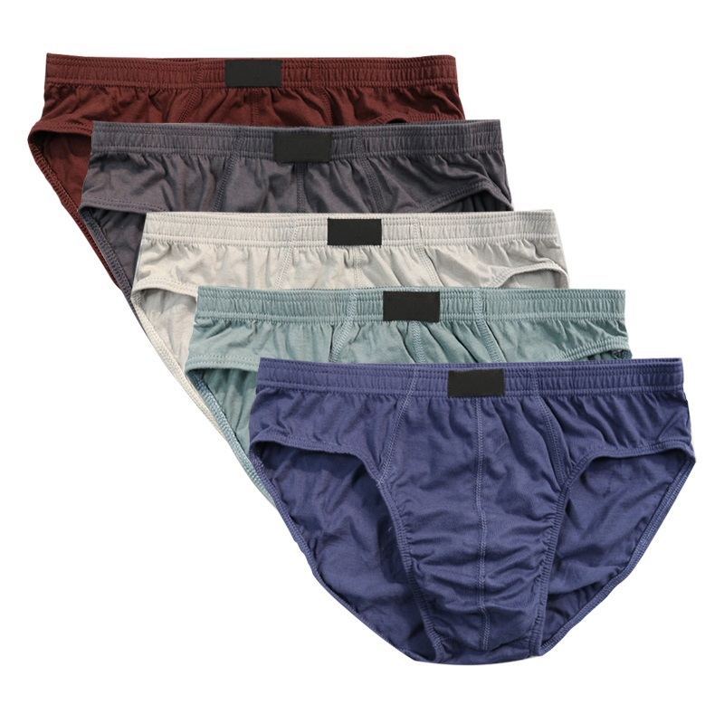 4 Pcs/Lot 100% Cotton Mens Bri - Multi Pack Underwear บทวิจารณ์และราคา