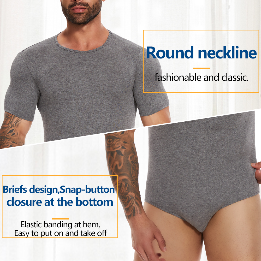 Short Sleeve Full Body Shaper  - Undershirt Crew Neck บทวิจารณ์และราคา