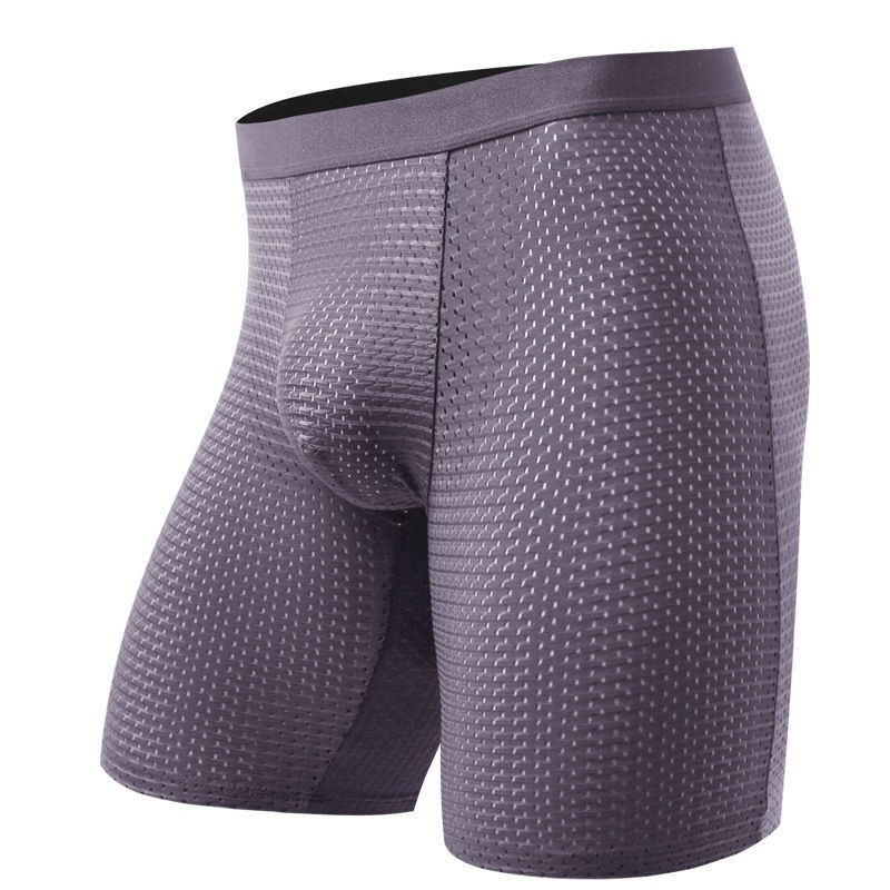Men's Boxers Shorts Ice Silk M - Long Leg Trunk Men บทวิจารณ์และราคา