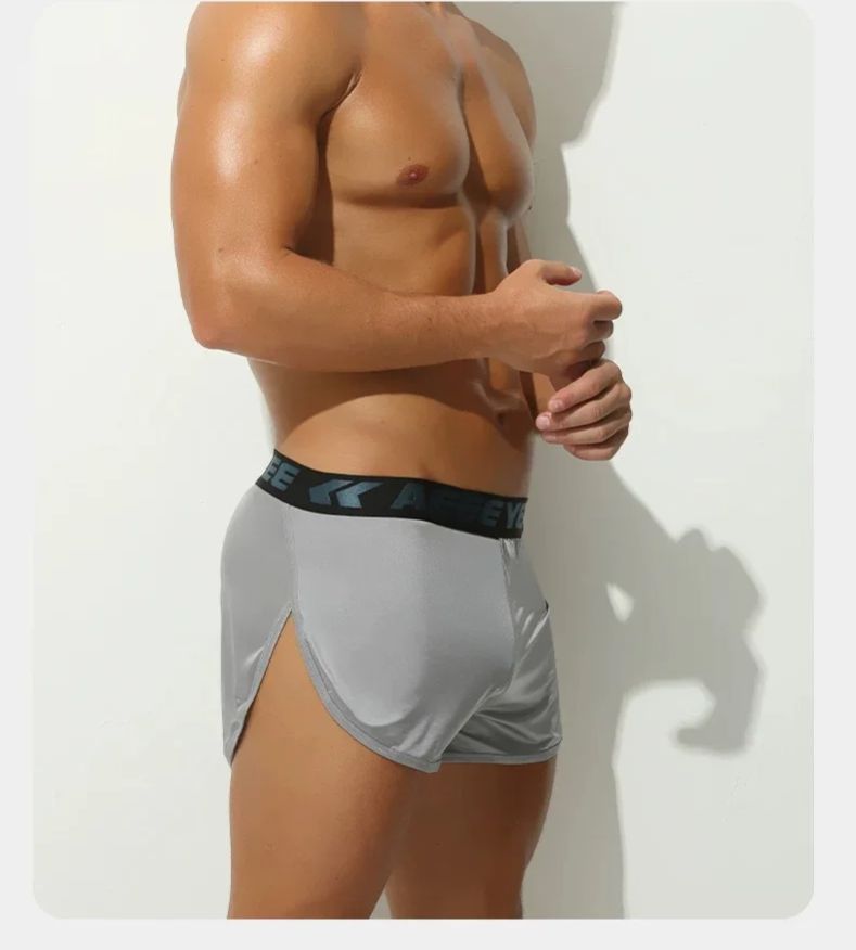 Men's Solid Color Underwear bo - Mesh Sport Boxer บทวิจารณ์และราคา