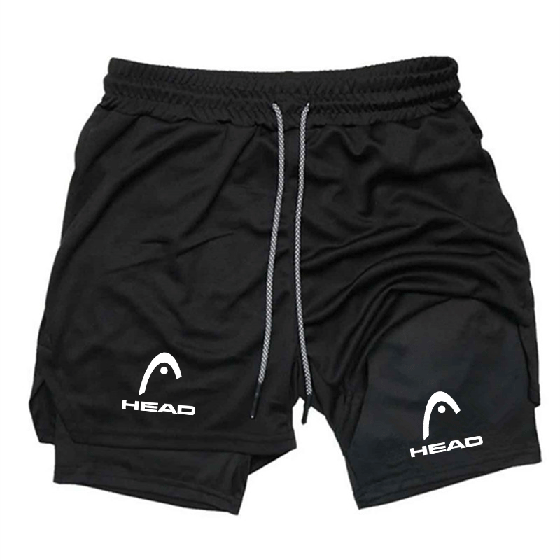 Cross Print 2 in 1 Workout Run - Compression Shorts Athletes บทวิจารณ์และราคา