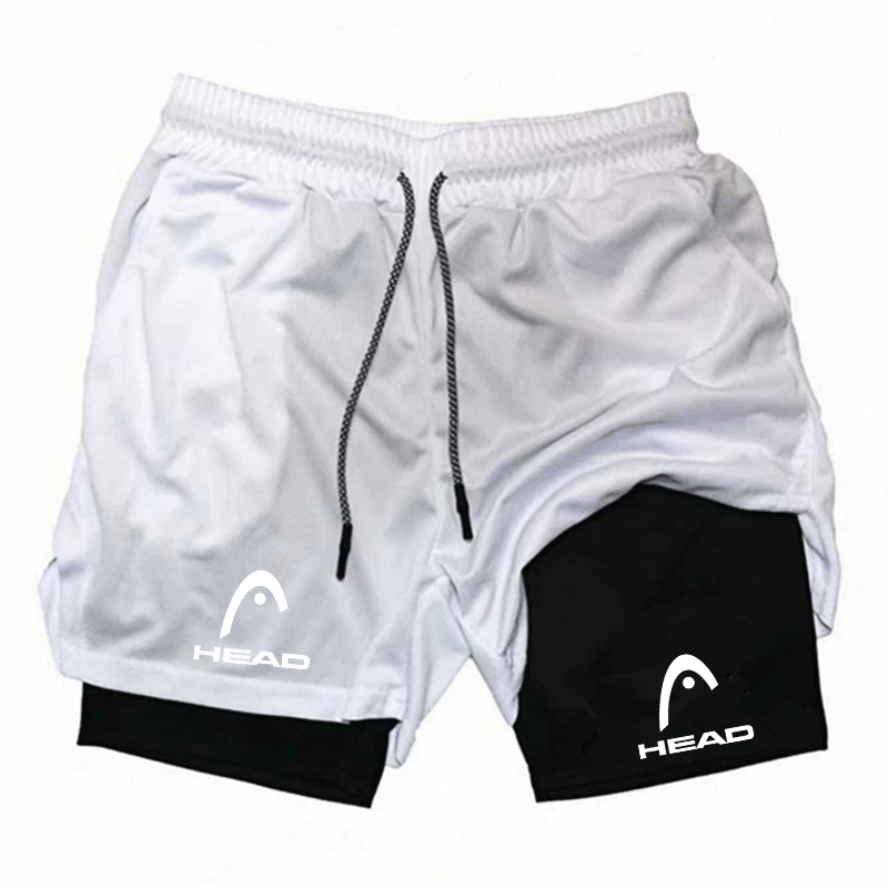 Cross Print 2 in 1 Workout Run - Compression Shorts Athletes บทวิจารณ์และราคา