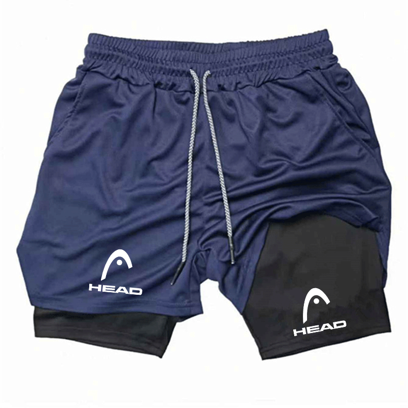 Cross Print 2 in 1 Workout Run - Compression Shorts Athletes บทวิจารณ์และราคา