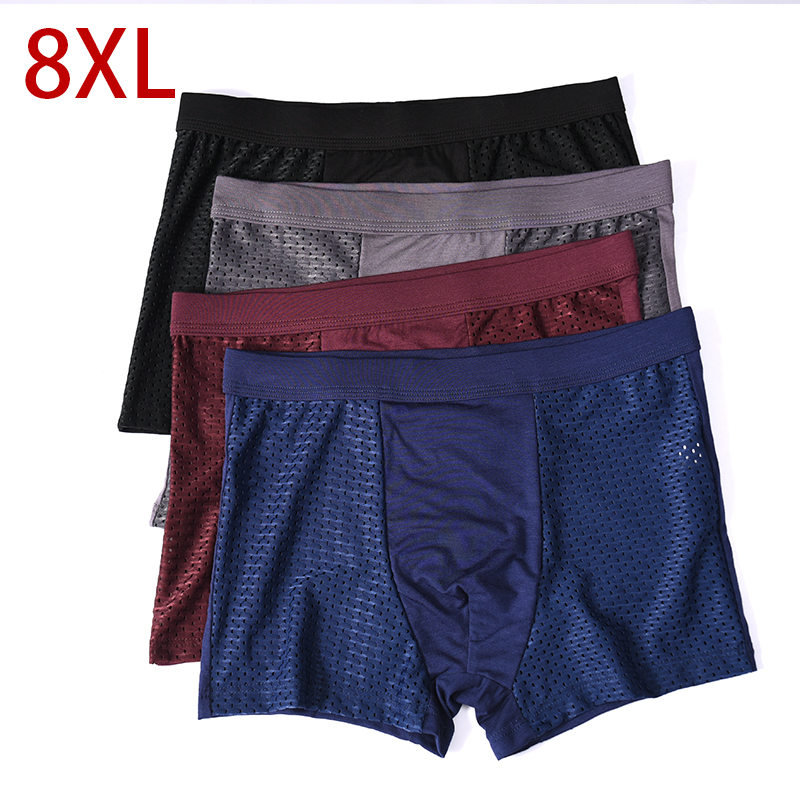 L-8XL Plus Banboo Fiber Men Un - Boxer Shorts Modal บทวิจารณ์และราคา