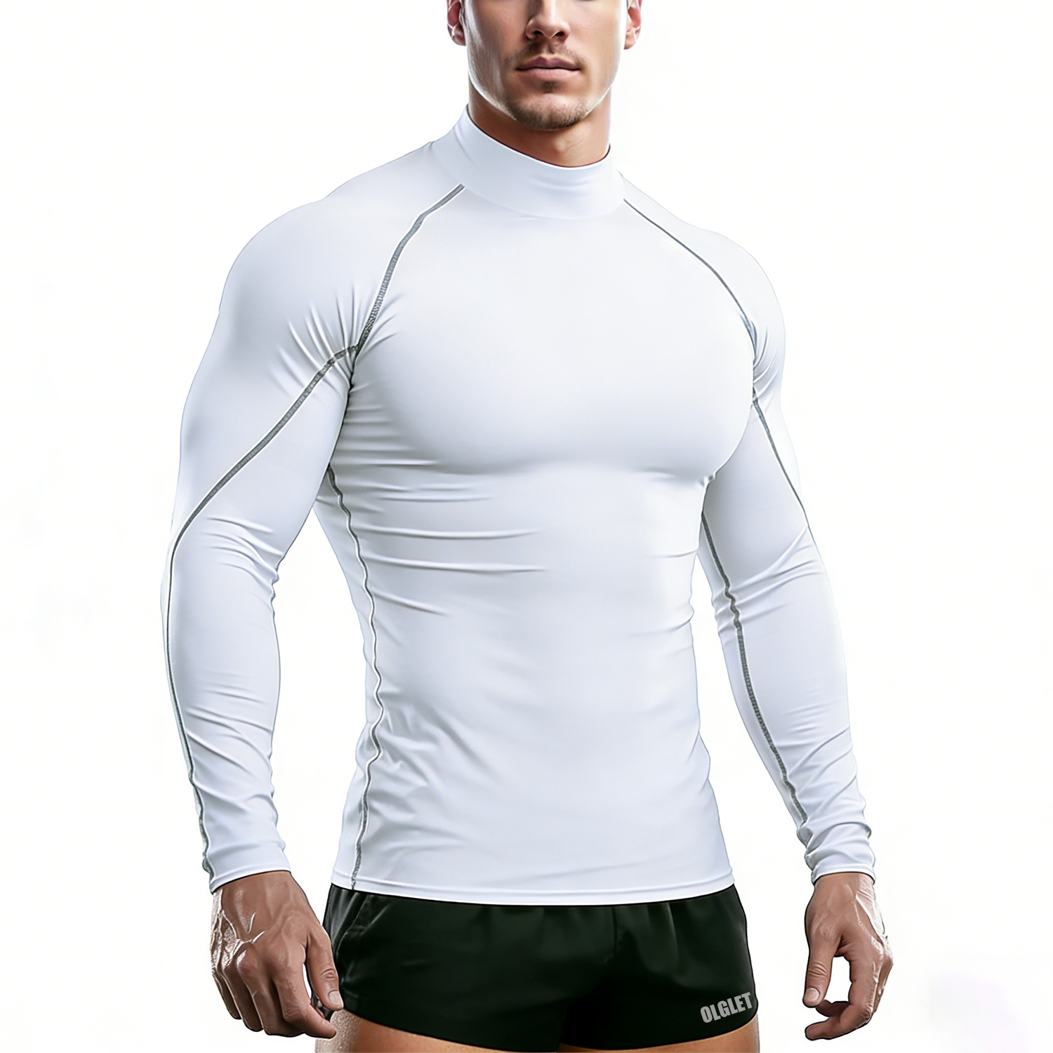 Sport T-shirt Men Compression  - T Shirt Tight Fit บทวิจารณ์และราคา
