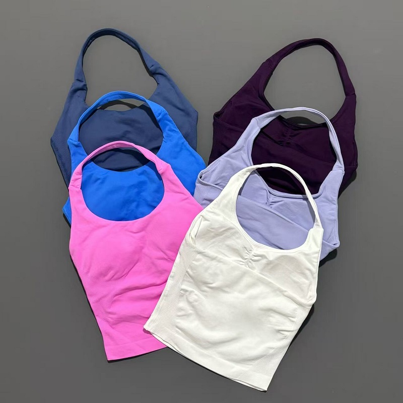 Yoga Tank Top Women Seamless O - Suspender Tank Top บทวิจารณ์และราคา
