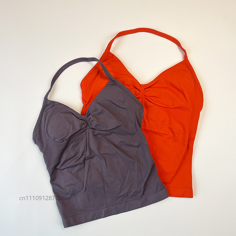 Women's Seamless Halter Strapp - Suspender Tank Top บทวิจารณ์และราคา