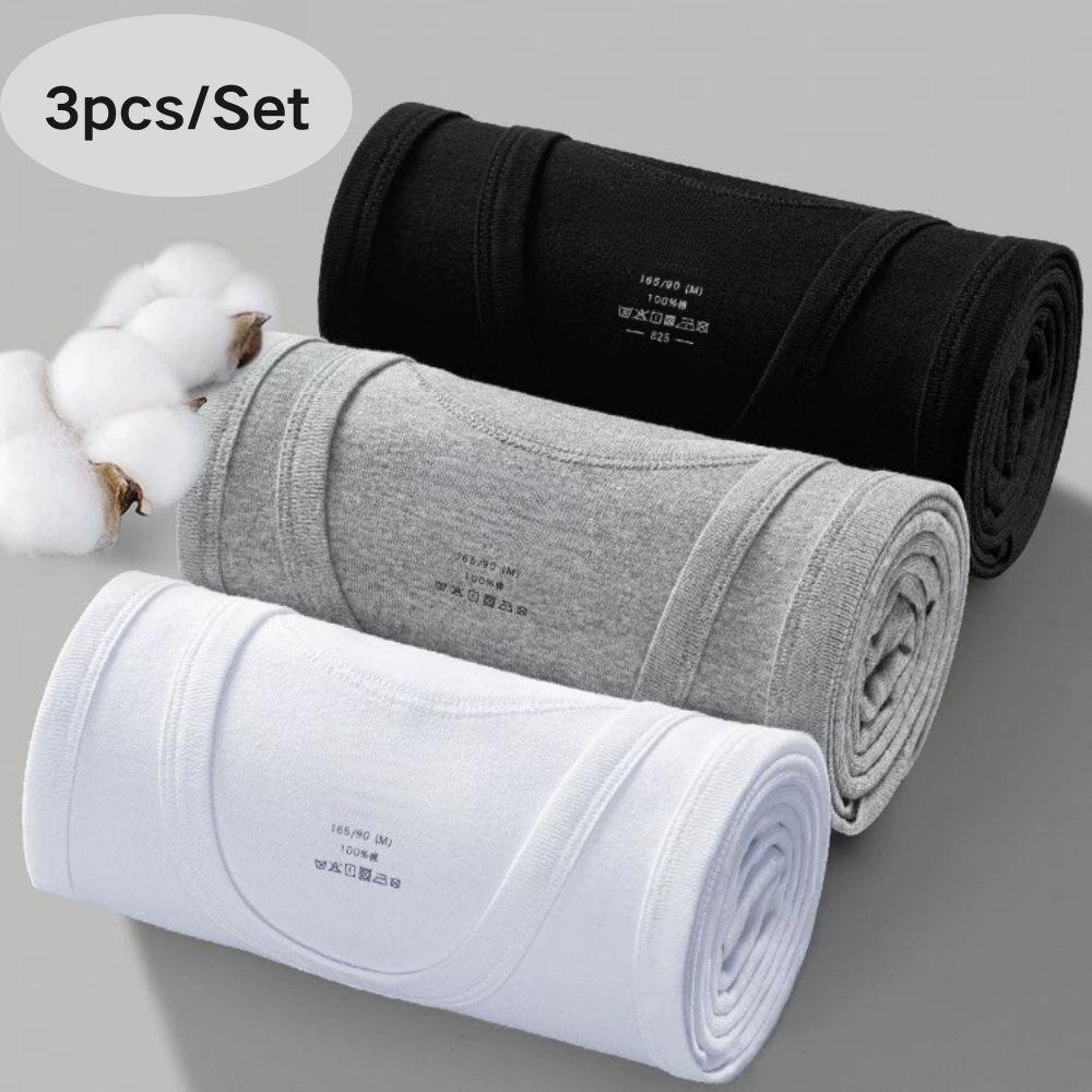 3pcs/lot Cotton Mens Tank Tops - Sleeveless Undershirt บทวิจารณ์และราคา