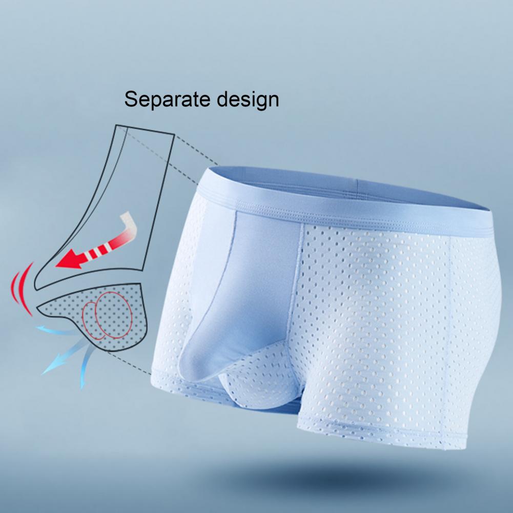 2025 M-3XL Men Boxers Elephant - Mesh Sport Boxer บทวิจารณ์และราคา