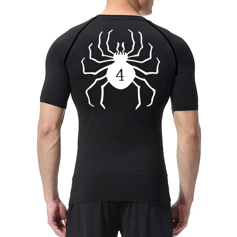 Spider Print Compression Shirt - Base Layer Top บทวิจารณ์และราคา