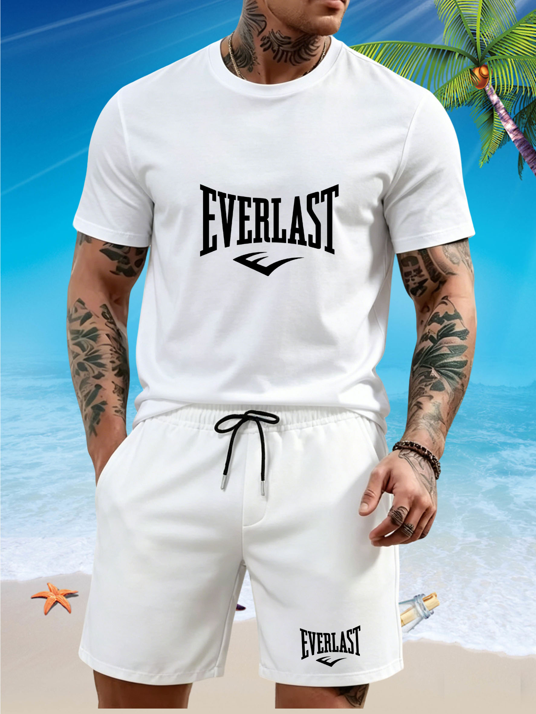 New men's slim fit T-shirt set - T Shirt Tight Fit บทวิจารณ์และราคา