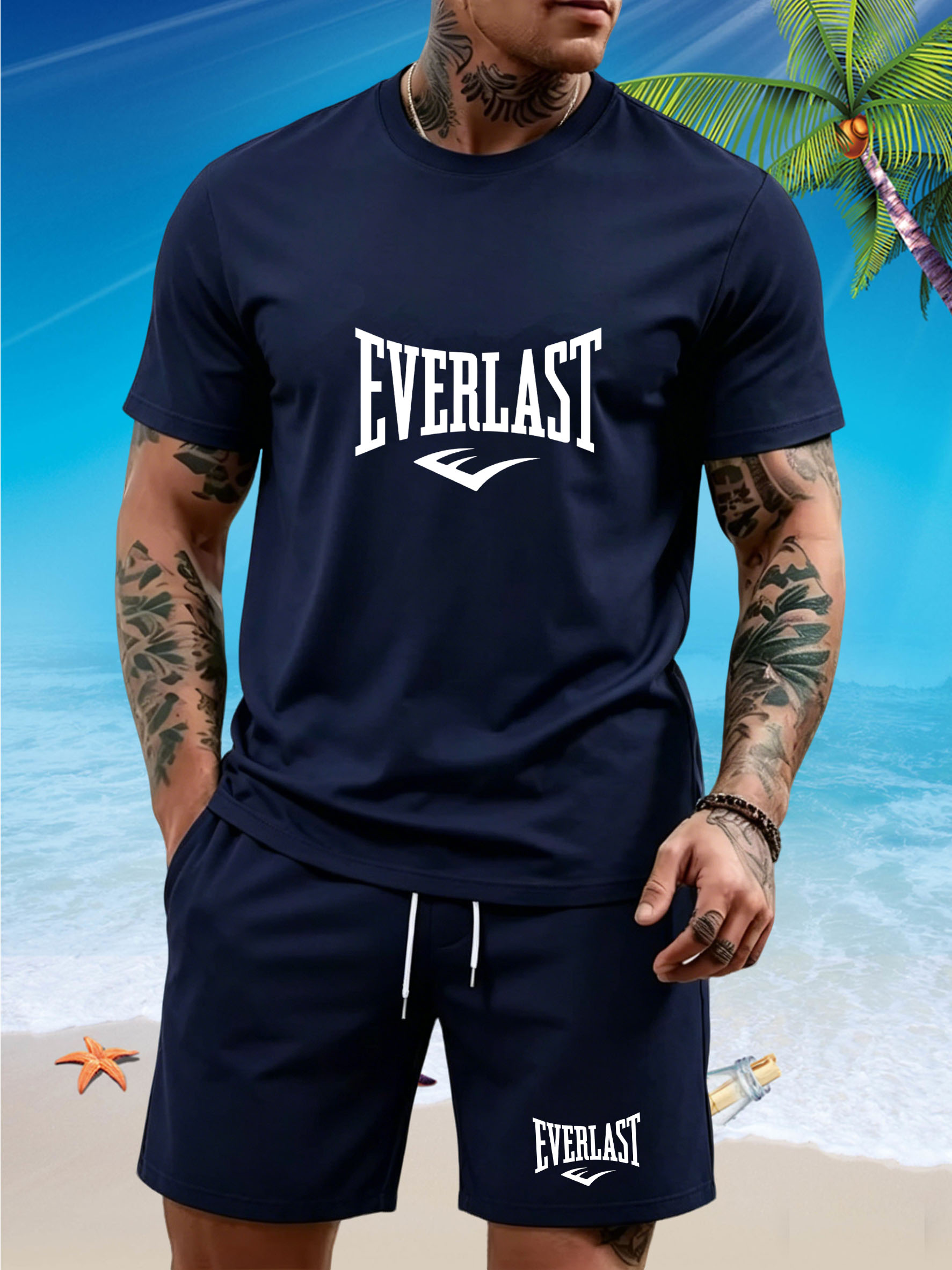 New men's slim fit T-shirt set - T Shirt Tight Fit บทวิจารณ์และราคา