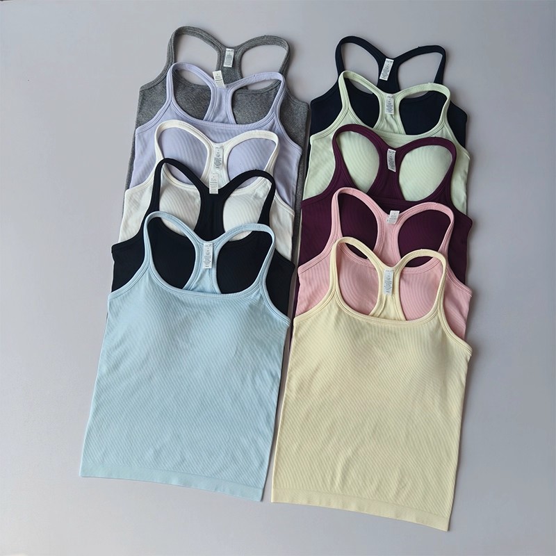 Summer Women's Yoga Camisole S - Tank Top Ribbed บทวิจารณ์และราคา