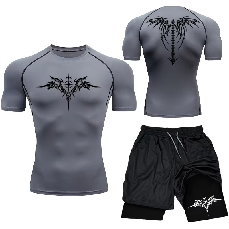New Men's MMA Compression Athl - Compression Shorts Athletes บทวิจารณ์และราคา
