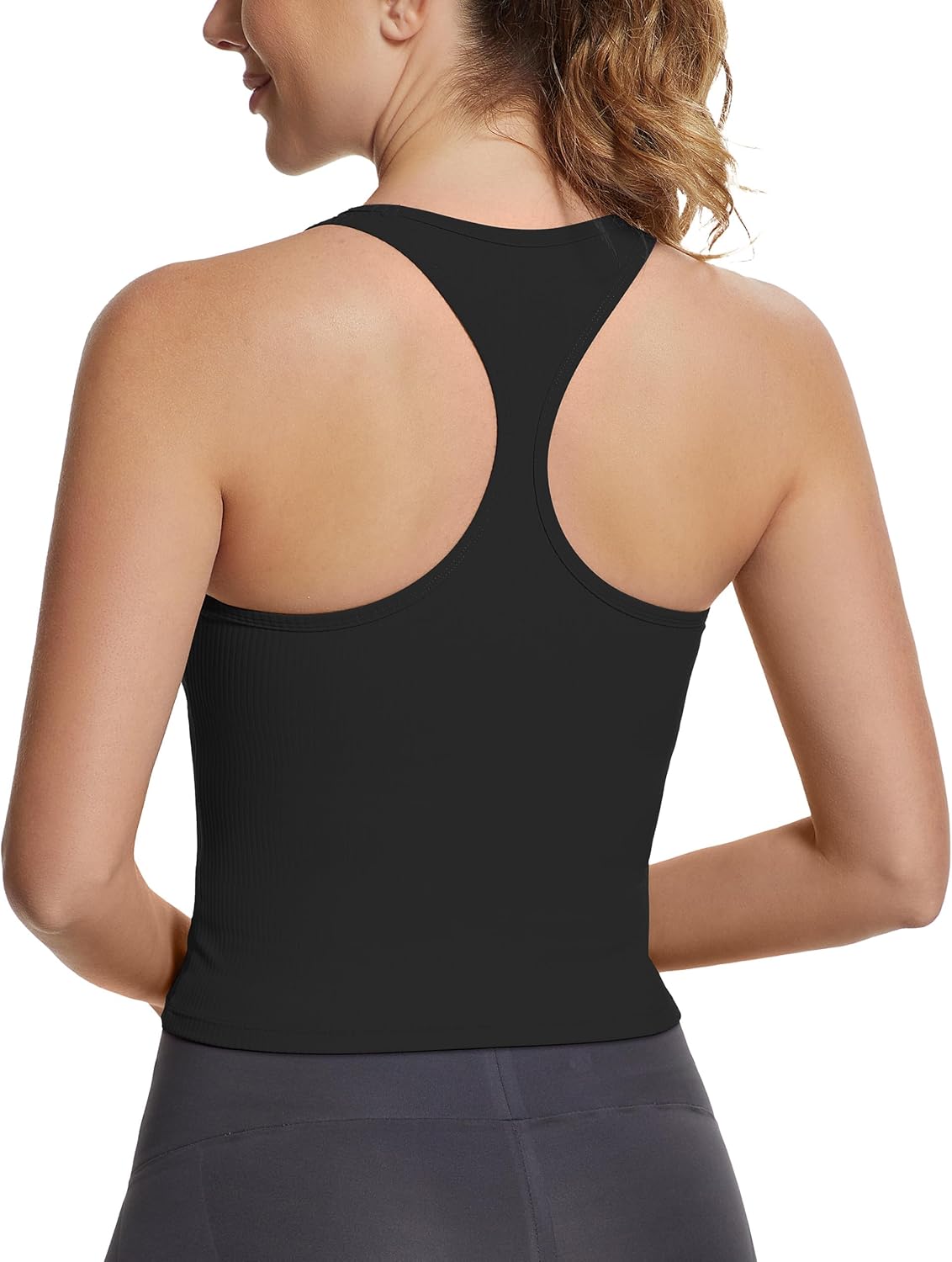 MathCat Ribbed Workout Tank To - Tank Top Ribbed บทวิจารณ์และราคา