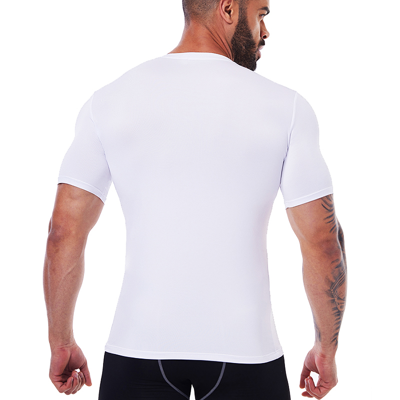 Men V Neck Compression Shirts  - Undershirt Crew Neck บทวิจารณ์และราคา
