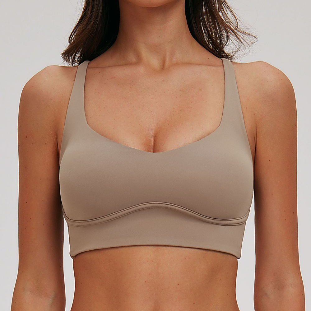 Sexy V-neck Sports Bra Yoga Un - Quick Dry Underwear บทวิจารณ์และราคา
