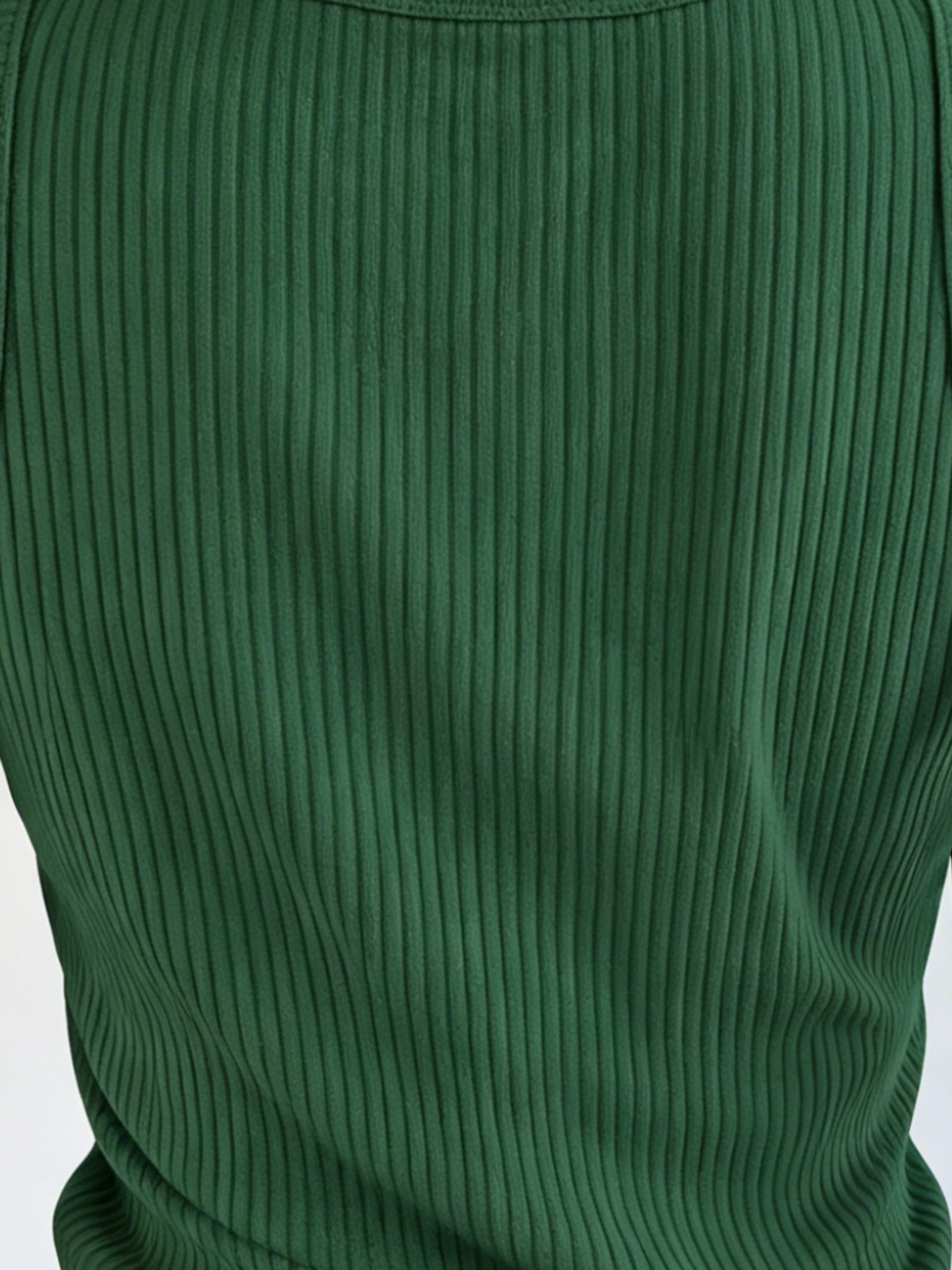 Plus Size Women Green Ribbed K - Tank Top Ribbed บทวิจารณ์และราคา