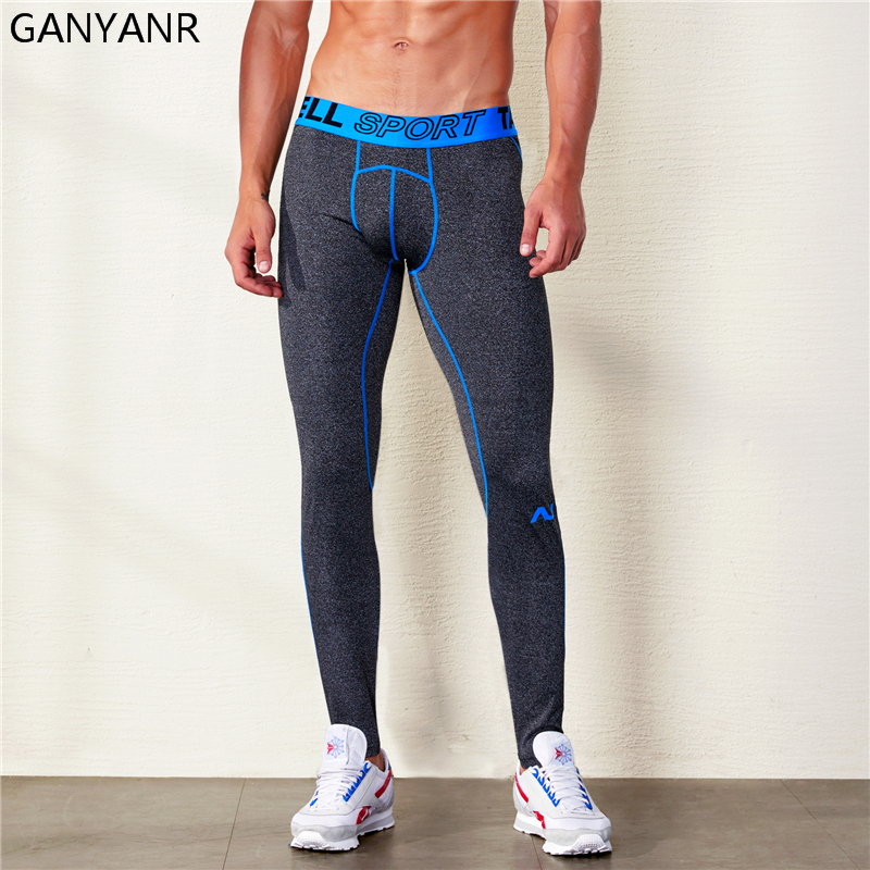 GANYANR Running Tights Men Spo - Compression Long Pant บทวิจารณ์และราคา