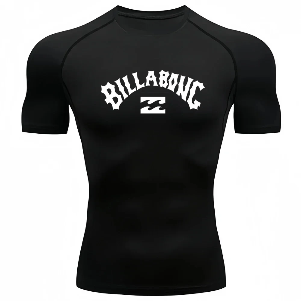 Male UV Protection Tights Rash - T Shirt Tight Fit บทวิจารณ์และราคา